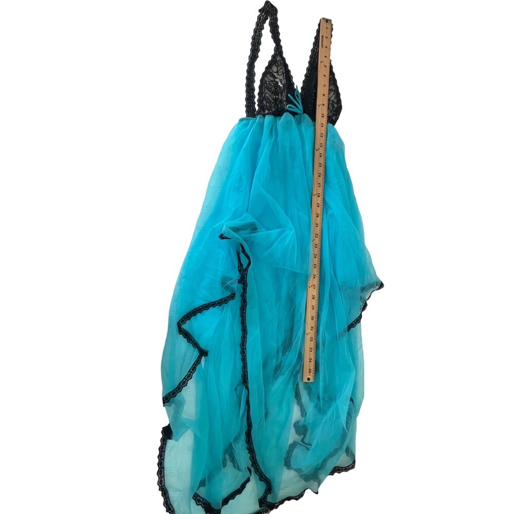 Vintage Jill Andrea New York Lingerie Dress Lace Flowy Fairy‎ Whimsical Medium - Picture 7 of 8